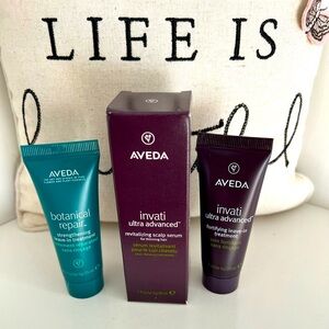 AVEDA Travel Kit of three
THE ART AND SCIENCE OF PURE FLOWER AND PLANT ESSENCES